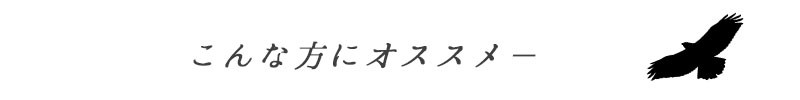 こんな方にオススメ