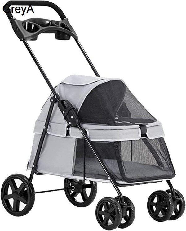 ペットカート 犬 カート いぬ用 バギー 4輪バギー 猫 リュック ペットカート 犬 カートいぬ用 (Color : Blue) ペットカート 犬