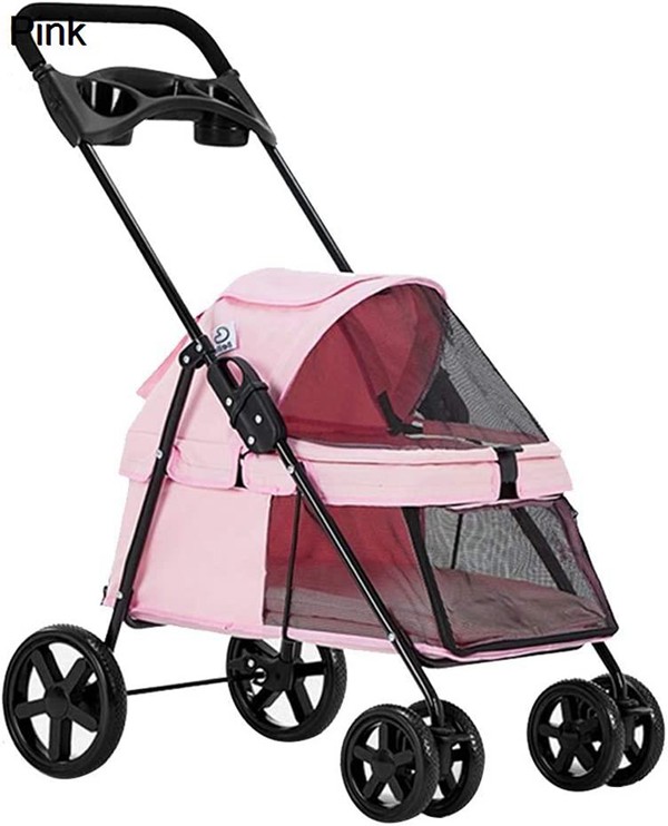 ペットカート 犬 カート いぬ用 バギー 4輪バギー 猫 リュック ペットカート 犬 カートいぬ用 (Color : Blue) ペットカート 犬