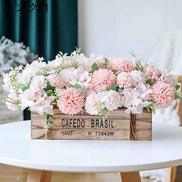 フェイクフラワー フラワーアレンジメント 造花 紫 インテリア プレゼント 花かご 菊 アジサイ リアル おしゃれ 飾り 贈り物 母の日
