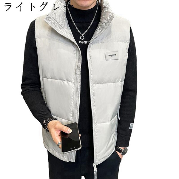 ダウンベスト メンズ 冬服 中綿ベスト スポーツ コート ジャケット