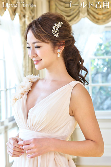 着用イメージ　ヘッドドレス　ウエディング　結婚式