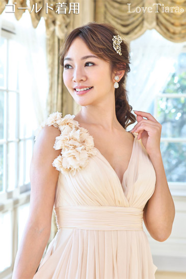 着用イメージ　ヘッドドレス　ウエディング　結婚式