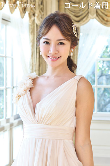 着用イメージ　ヘッドドレス　ウエディング　結婚式