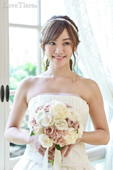 着用イメージ　ヘッドドレス　ウエディング　結婚式