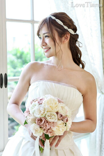 着用イメージ　ヘッドドレス　ウエディング　結婚式