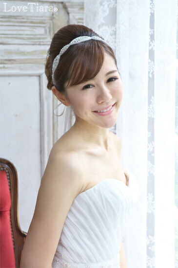 着用イメージ　ヘッドドレス　ウエディング　結婚式