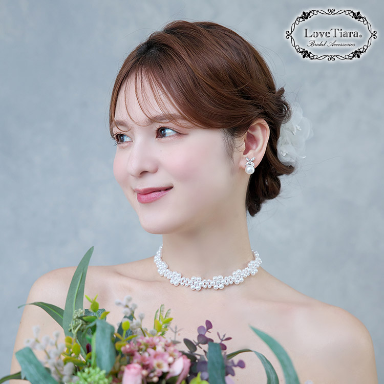 イヤリング　ウエディング　ブライダル　結婚式