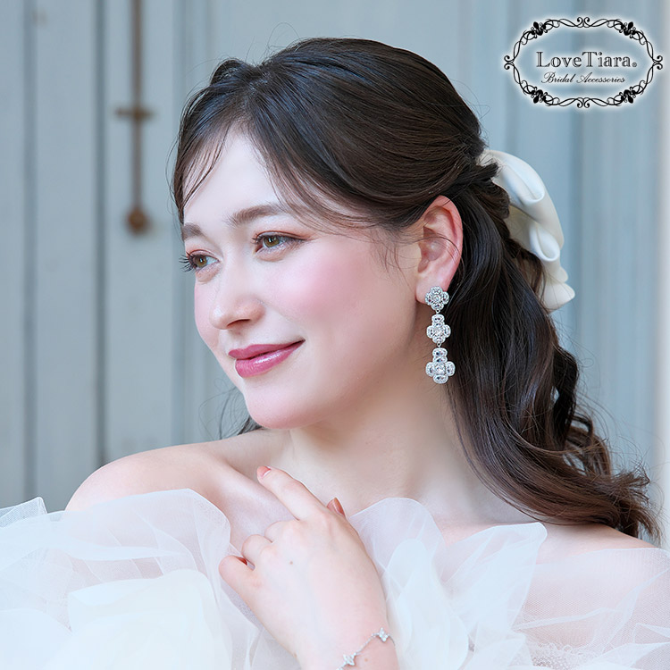 イヤリング　ウエディング　ブライダル　結婚式