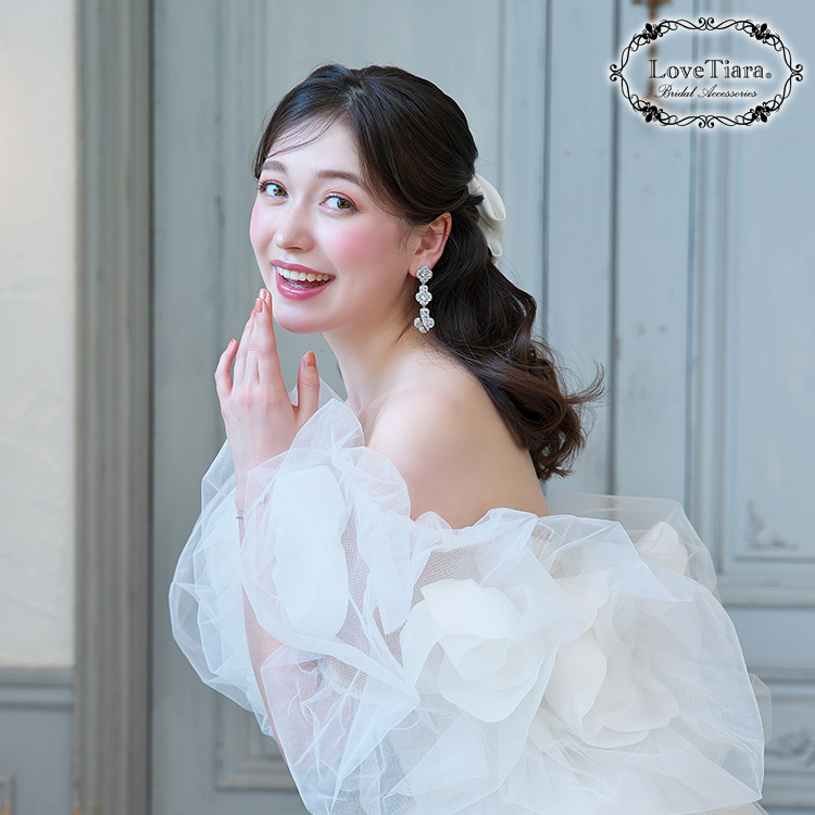 イヤリング　ウエディング　ブライダル　結婚式