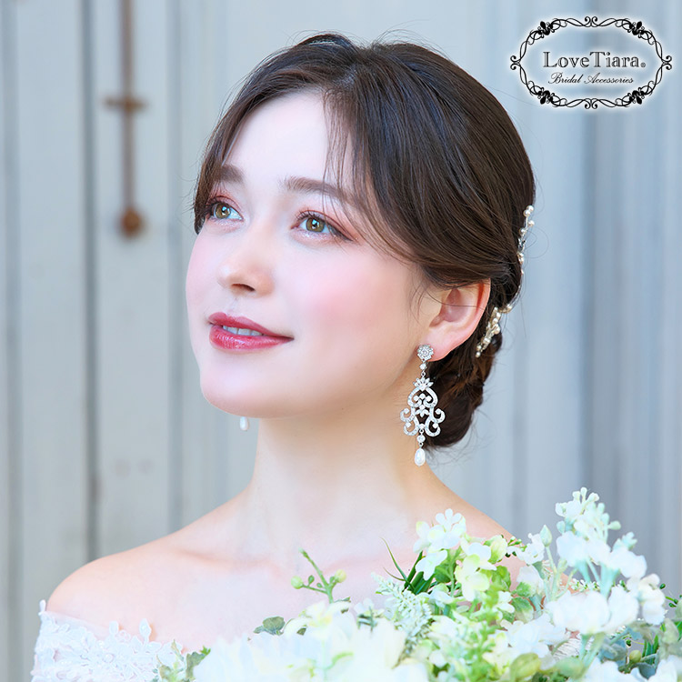 イヤリング　ウエディング　ブライダル　結婚式