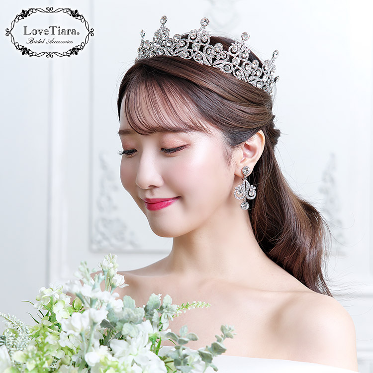 ♡オールドチェコガラス　ティアラ　クラウン　王冠　マリアージュ　ヴェール ブーケ クラウンティアラ 花冠 ウェディング ウエディング ブライダル 結婚式