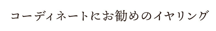 コーディネートにおすすめのイヤリング