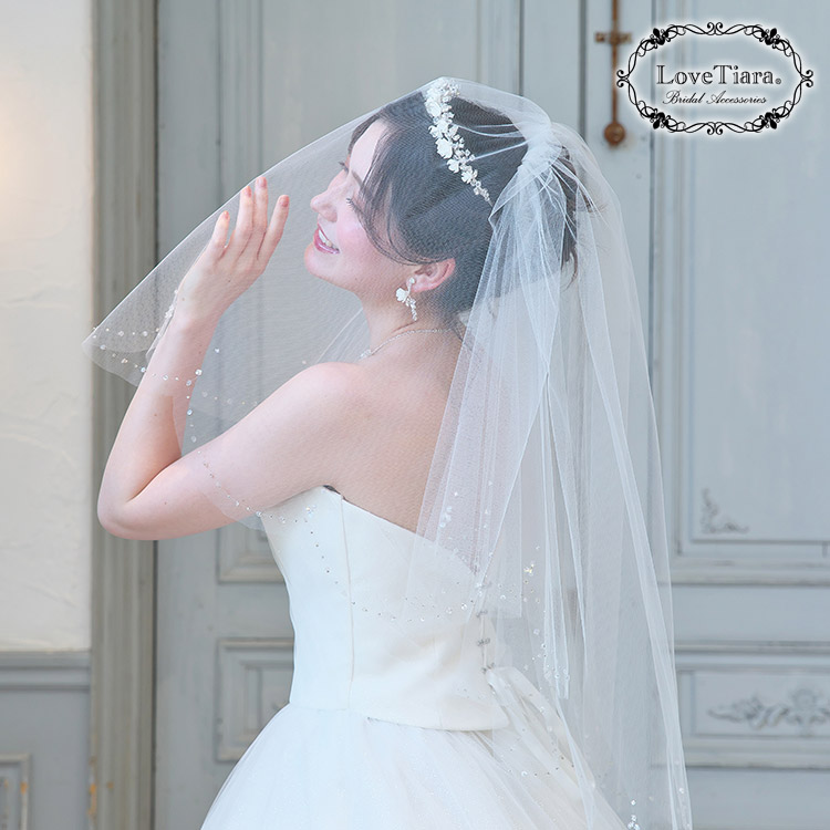 ベール　ウエディング　ブライダル　結婚式