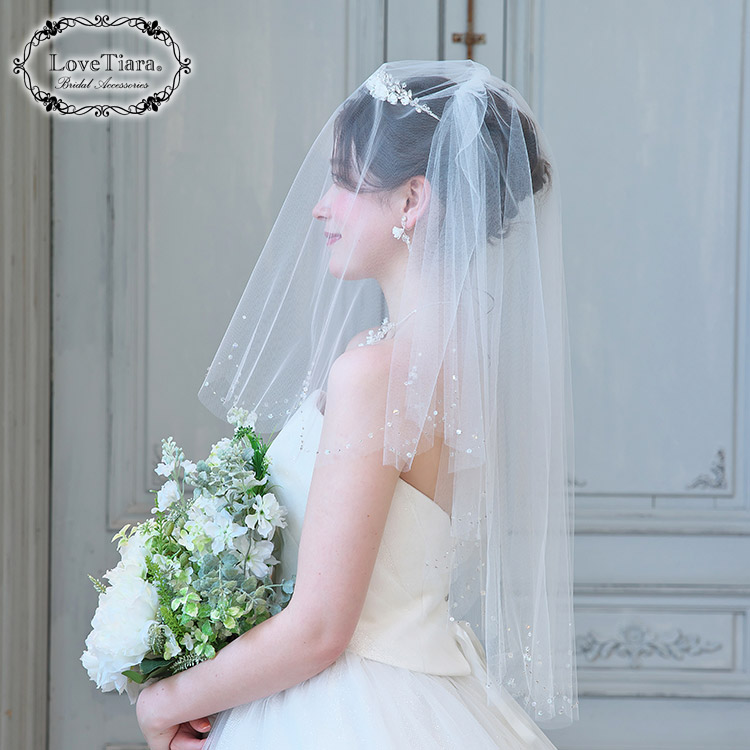 ベール　ウエディング　ブライダル　結婚式