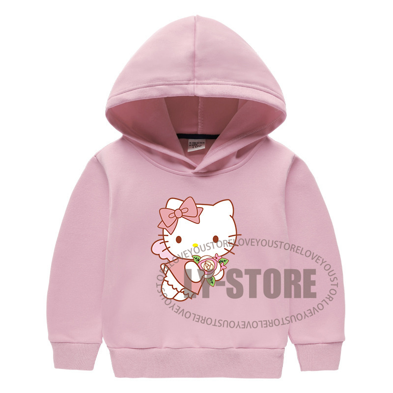 送料無料◇Hello Kitty 秋 冬 ハローキティ パーカー トップス 厚手