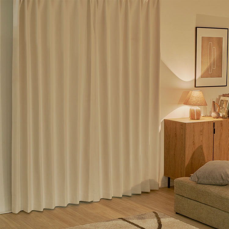 LOWYA（ロウヤ） カーテン 4枚セット 遮光 2級 2枚セット セット 遮光