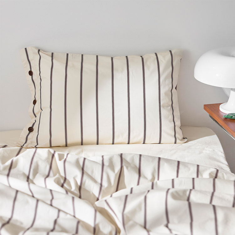 LOWYA（ロウヤ） 寝具カバー セット 2点セット ストライプ シングル 枕