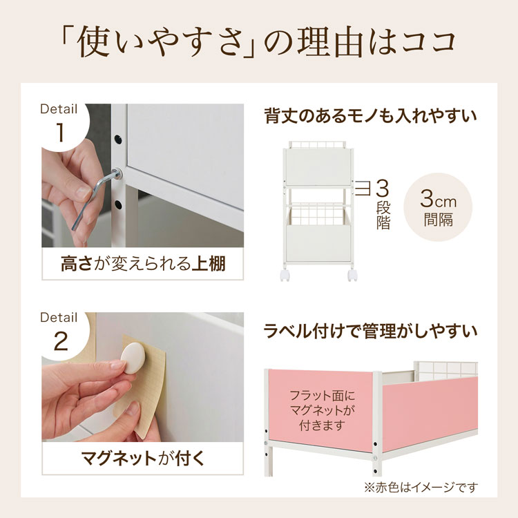 LOWYA（ロウヤ） ワゴン 収納 ワゴン収納 押し入れ収納 クローゼット