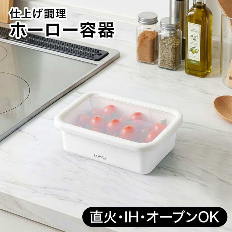 LOWYA（ロウヤ） ホーロー容器 S 保存容器 タッパー ほうろう