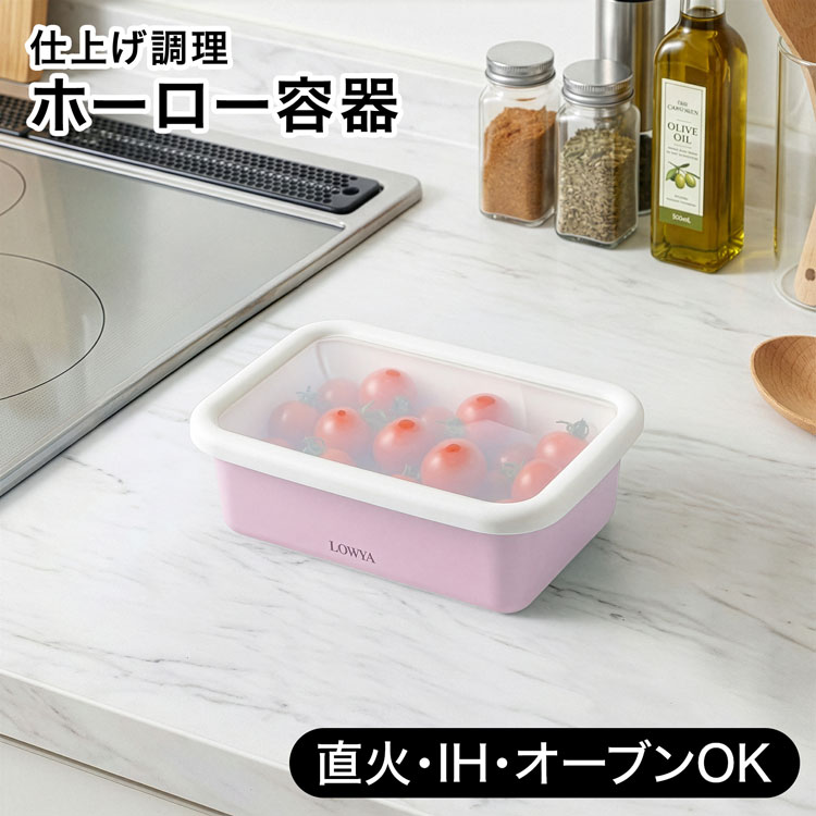LOWYA（ロウヤ） ホーロー容器 S 保存容器 タッパー ほうろう