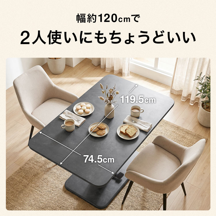 LOWYA（ロウヤ） 昇降式テーブル 昇降テーブル テーブル ダイニング