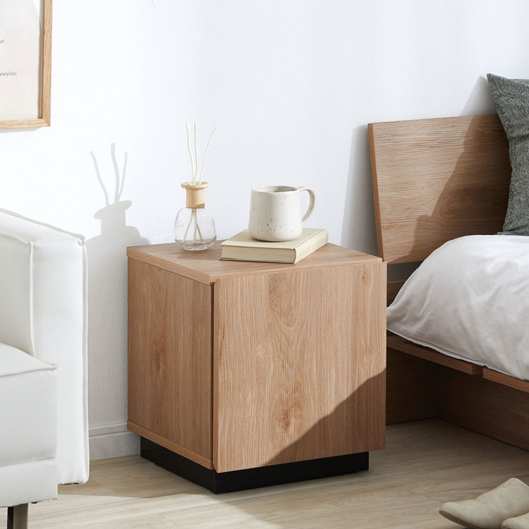 LOWYA（ロウヤ） サイドテーブル ナイトテーブル スリム 収納付き 幅35