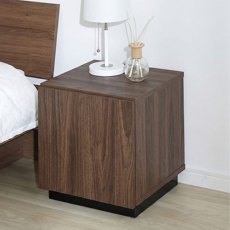 LOWYA（ロウヤ） サイドテーブル ナイトテーブル スリム 収納付き 幅35