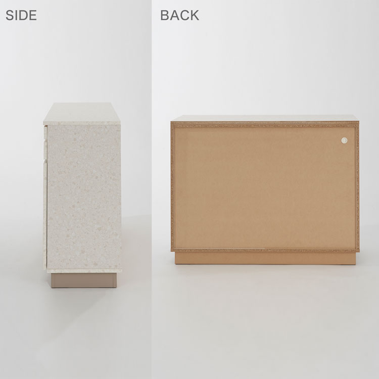 LOWYA（ロウヤ） 食器棚 日本製 おしゃれ ロータイプ キッチン