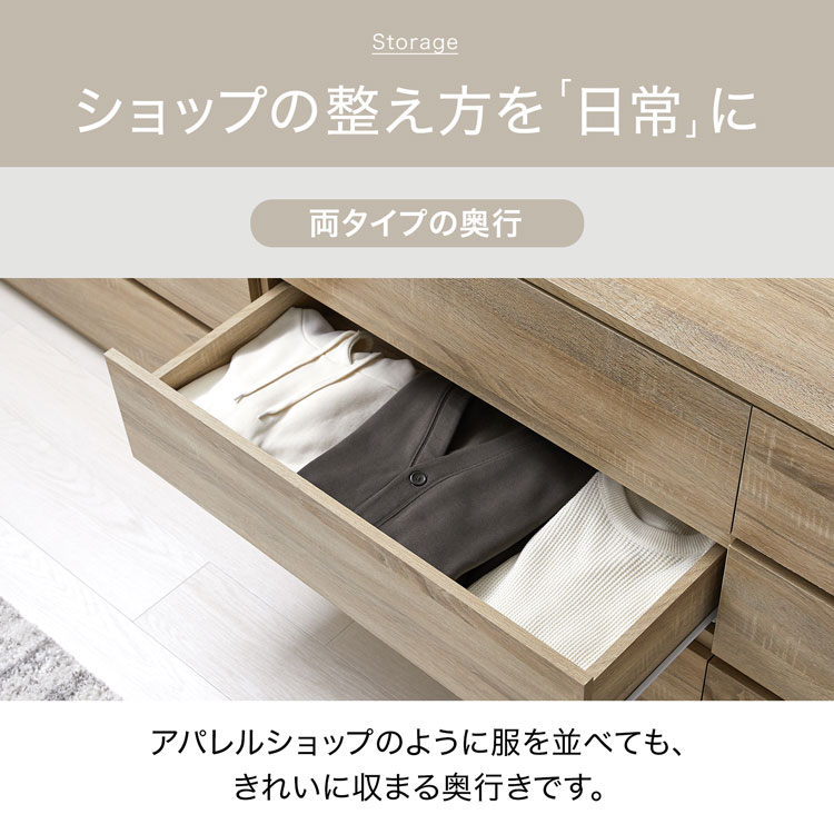 LOWYA（ロウヤ） チェスト 衣類収納 衣装ケース 押し入れ収納 3段 5段