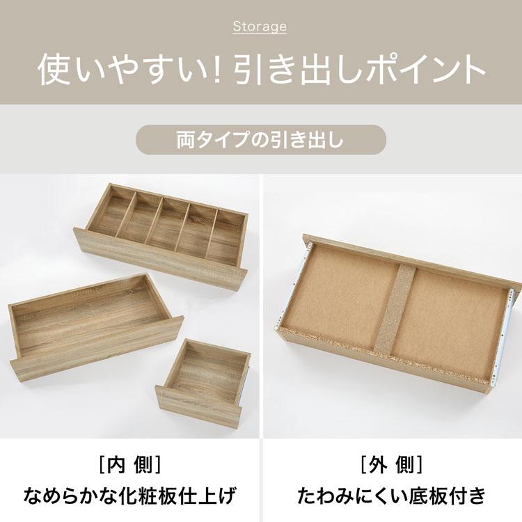 LOWYA（ロウヤ） チェスト 衣類収納 衣装ケース 押し入れ収納 3段 5段