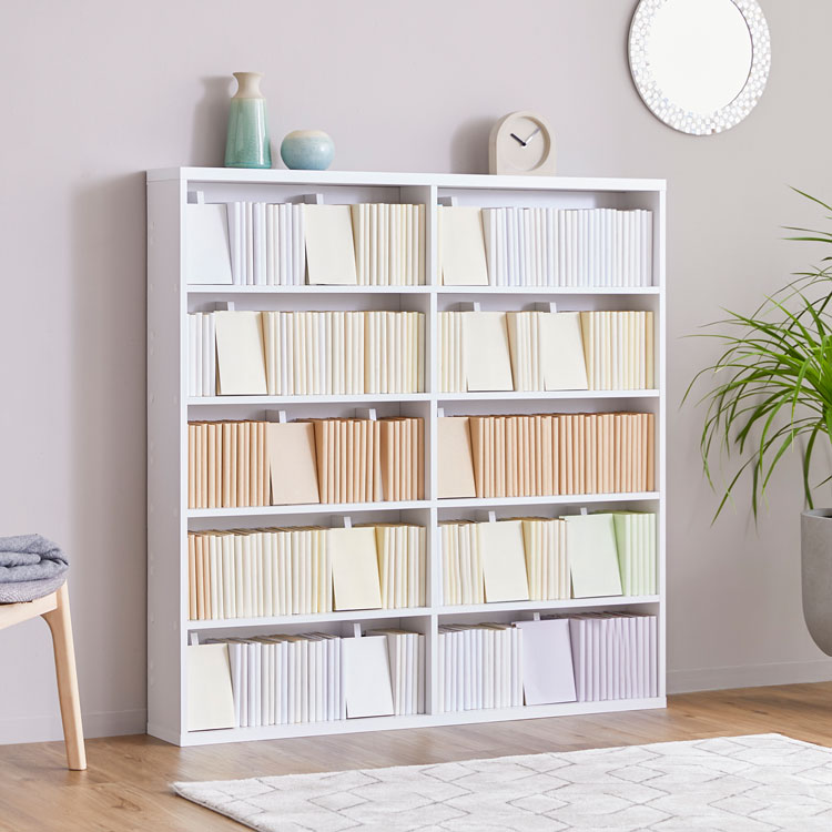 LOWYA（ロウヤ） 漫画 本棚 収納 120cm 漫画収納 マンガ収納 コミック