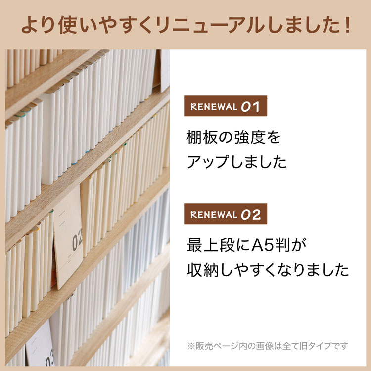 ロウヤ 本棚 中古 ⚠️組み立て説明書無し 本棚(幅90cm) 省スペース大容量 可動棚で収納をデザインできるブック