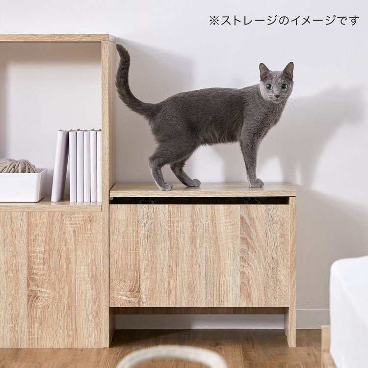 LOWYA（ロウヤ） 階段 ステアーズ 棚 シェルフ 収納 ストレージ 猫家具