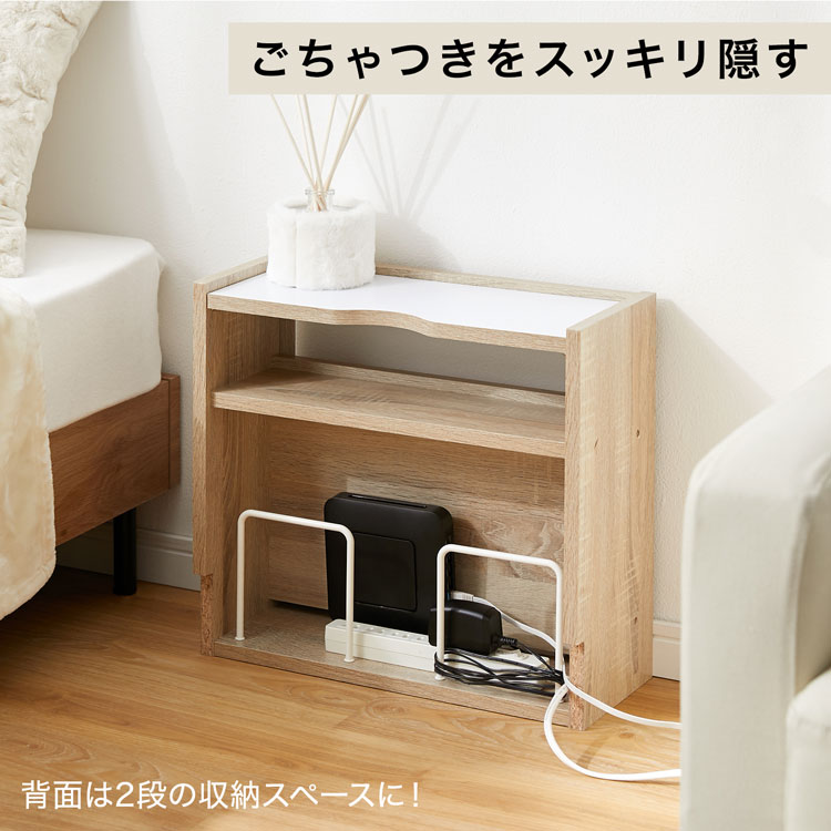 新品箱未開封■LOWYA コンパクトサイドラック　ルーター収納 LOWYA（ロウヤ） ルーター収納 ケーブルボックス 収納 ボックス wifi