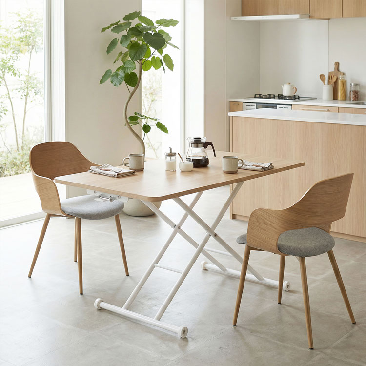 LOWYA（ロウヤ） 昇降テーブル テーブル 高さ調節 デスク 昇降式