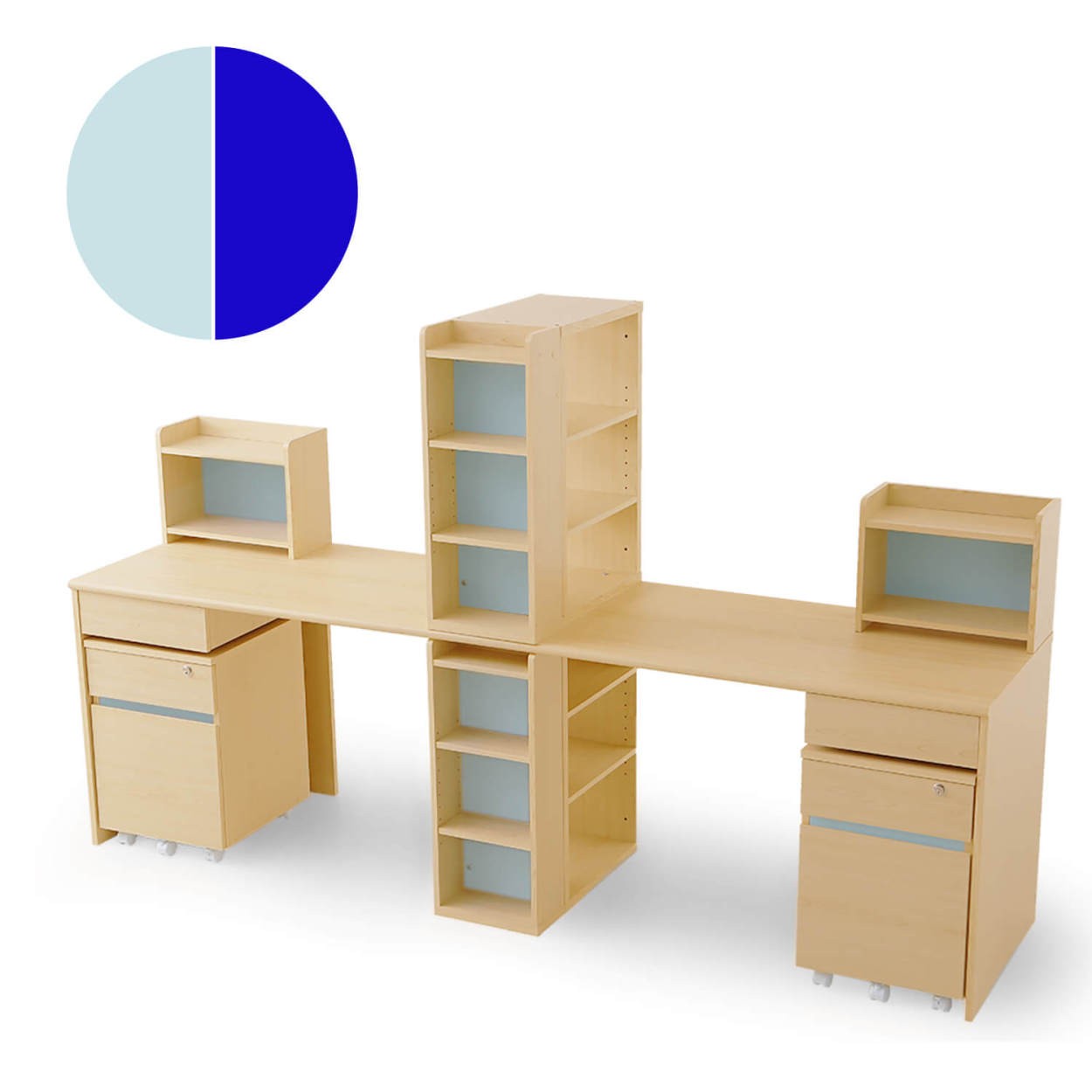 学習机（色：ブルー系）｜子供部屋家具｜家具、インテリア 通販 