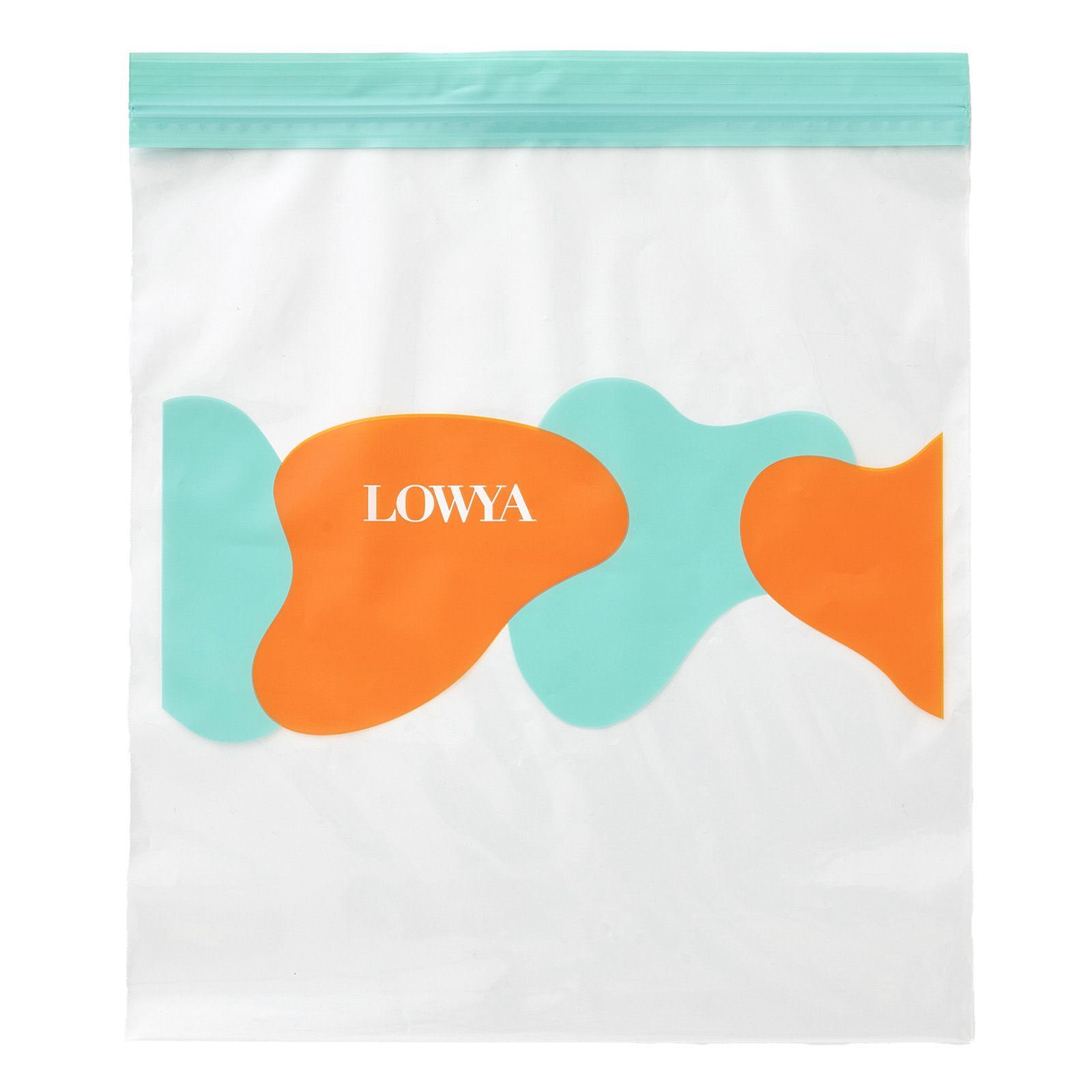 LOWYA フリーザーバッグ Lサイズ ダブルジッパー かわいい 柄