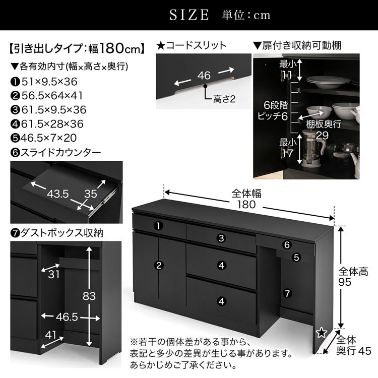 LOWYA（ロウヤ） キッチンカウンター キッチン収納 日本製 収納 モダン