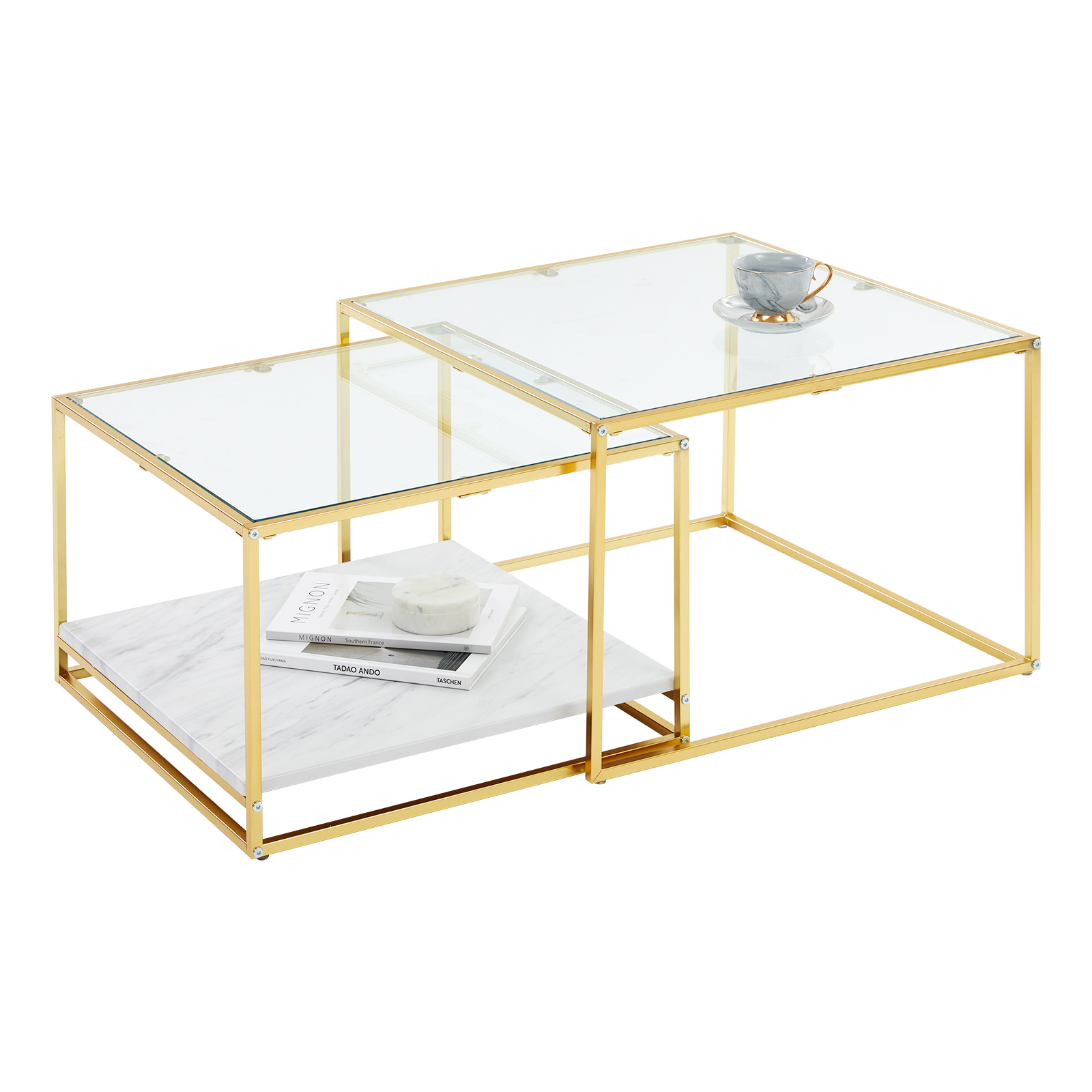 LOWYA ローテーブル テーブル ネストテーブル センターテーブル 伸縮