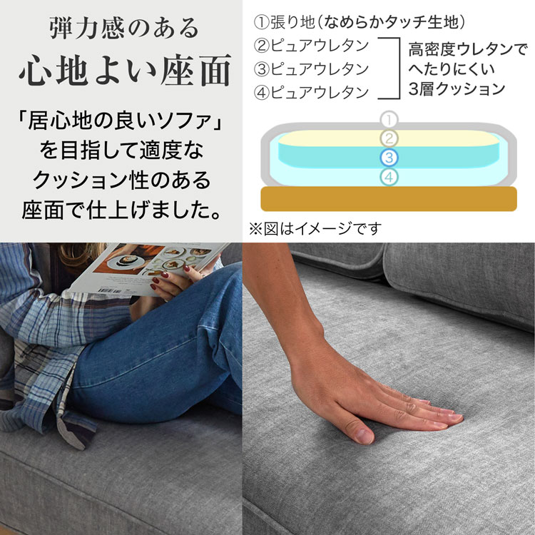 LOWYA（ロウヤ） ソファ ソファー ローソファー ロータイプ カウチ