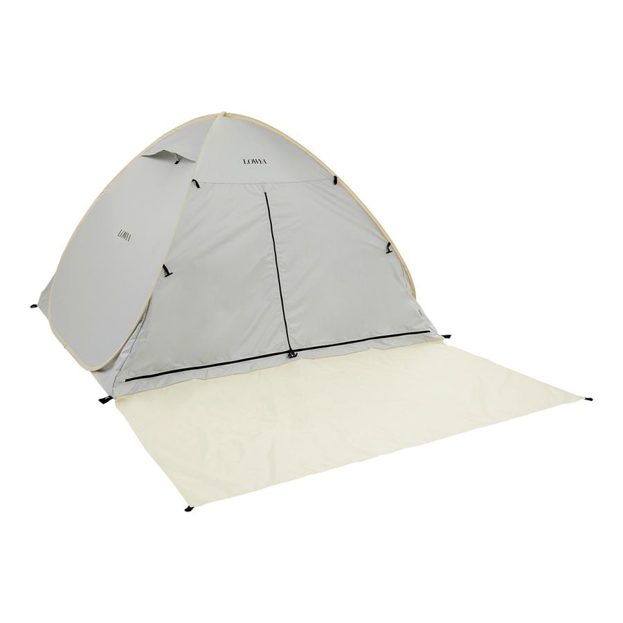 テント ポップアップテント ワンタッチ テント おしゃれ 幅200cm ファミリー ドームテント 2人用 3人用 アウトドア キャンプ グランピング ロウヤ LOWYA｜low-ya｜02