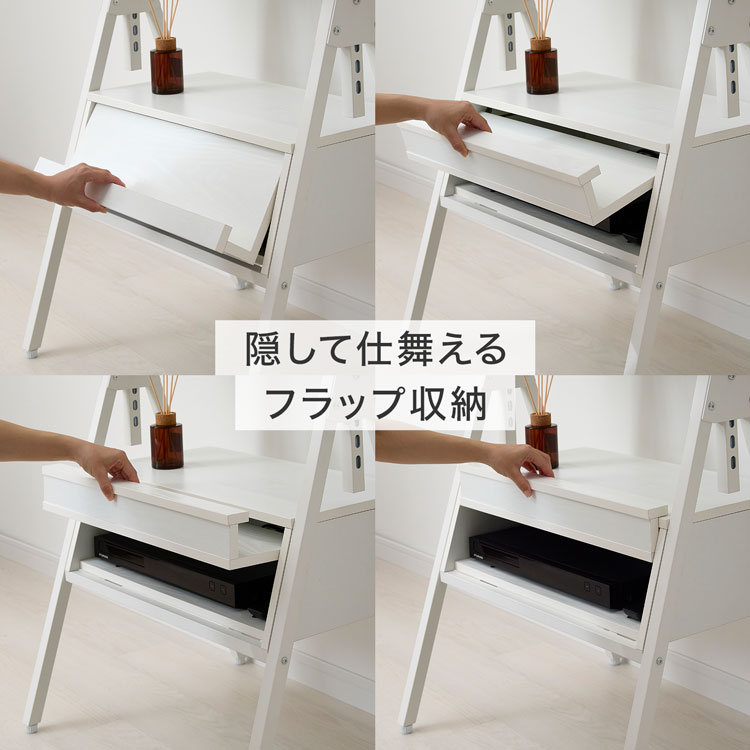 TV台 テレビスタンド テレビ台 イーゼル 壁掛け風 壁掛けテレビ 壁掛け 配線隠し モニター台 モニタースタンド スチール棚 収納付き 木目調 | LOWYA | 11