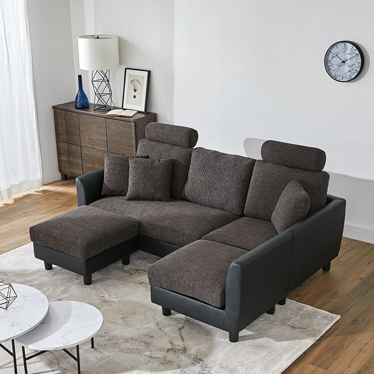 LOWYA オットマン2個付き　3人がけソファー LOWYA オットマン2個付き 3人がけソファー LOWYA ソファー ソファ 幅