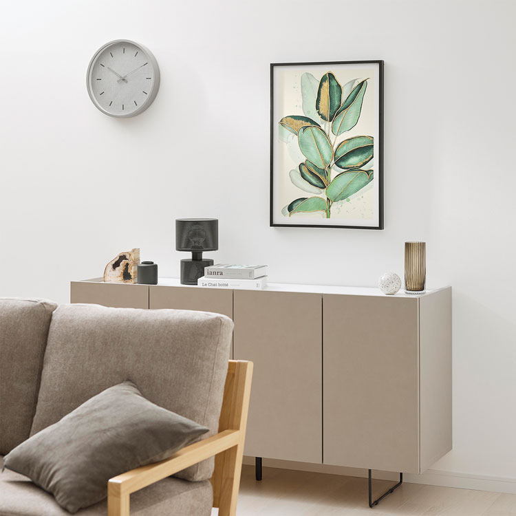 LOWYA（ロウヤ） アートボード 50×70cm リーフ フレーム付き 壁掛け