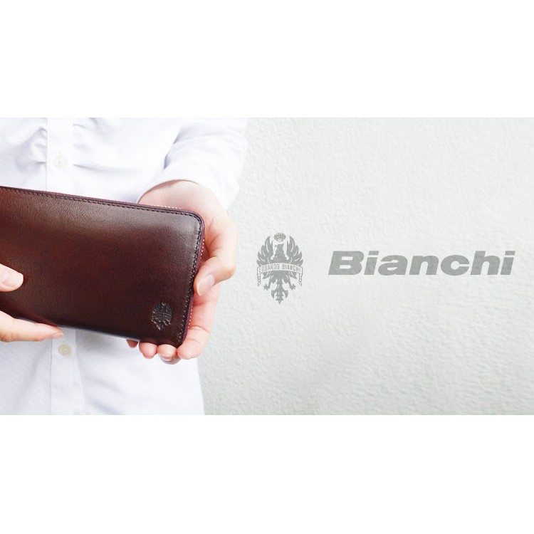 Bianchi ビアンキ メンズ 財布 長財布 牛革 革 本革 本皮 レザー