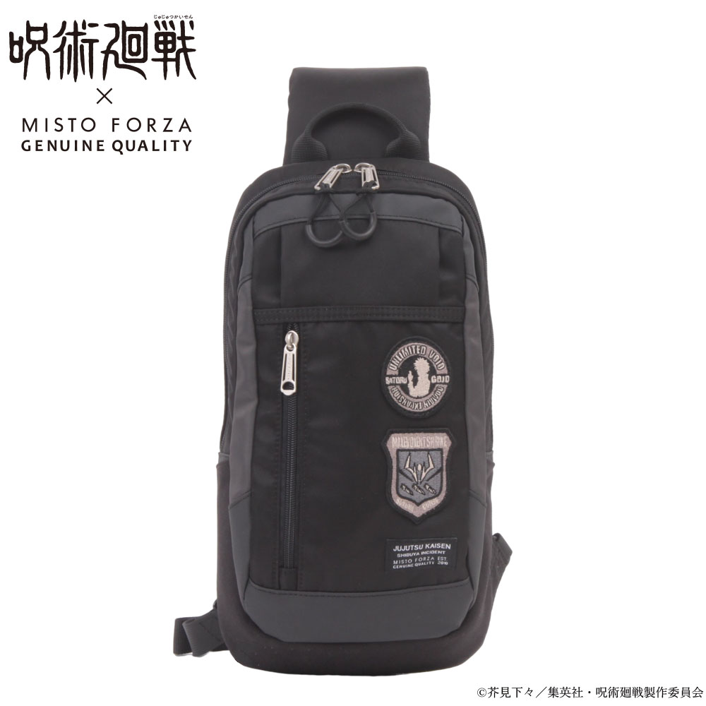 ノベルティプレゼント【misto forza 公式ショップ】呪術廻戦 コラボ ワッペンモデル One Shoulder FMJ13 ワンショルダー アニメタイトル 渋谷事変