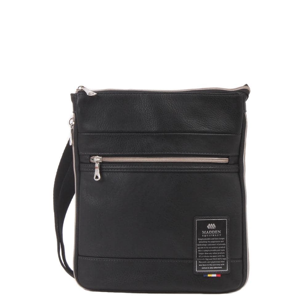 【MADDEN EQUIPMENT 正規取扱い店】ショルダーバッグ TMPI09  縦型バッグ 合皮 シンプル PU エクスパンダブル仕様 拡張機能 メンズ  メデン イクイップメント | MADDEN EQUIPMENT | 01