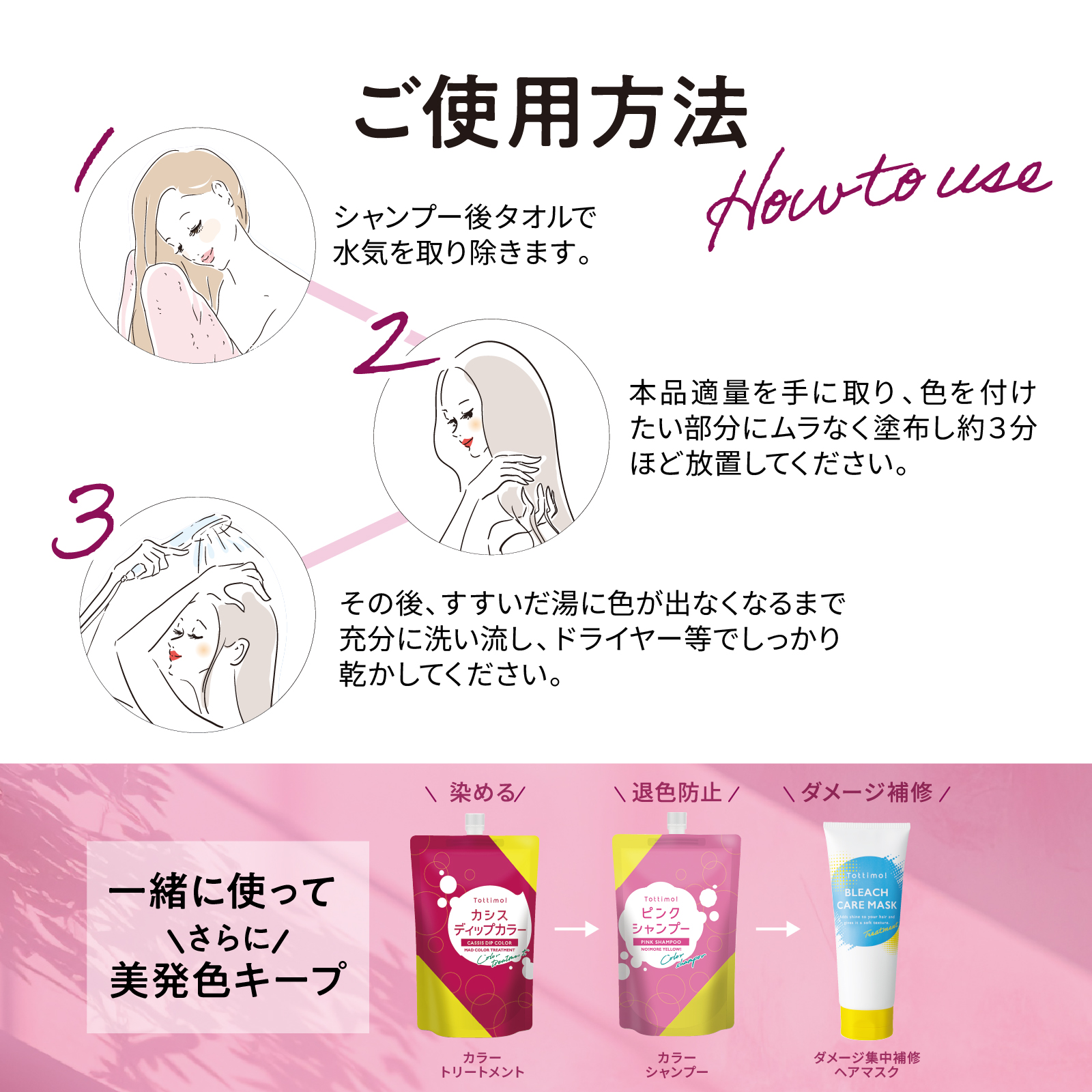 Tottimo!（トッティモ） ディップカラー カシス 500g ヘアカラー用