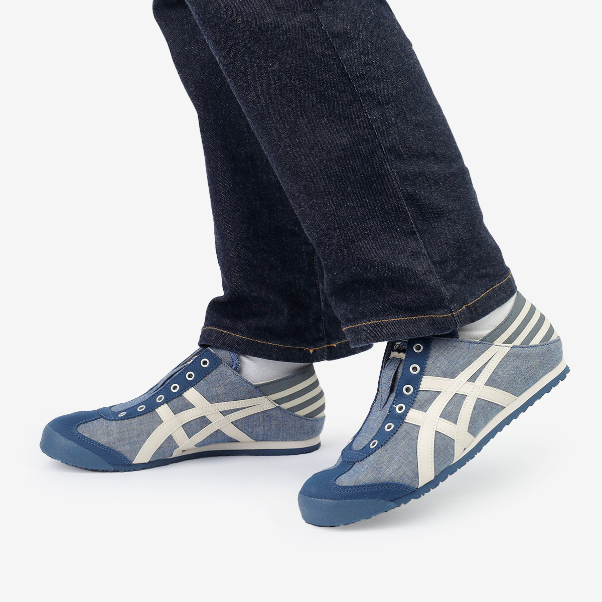 Onitsuka Tiger MEXICO 66 PARATY Blue Chambray Unisex Leather